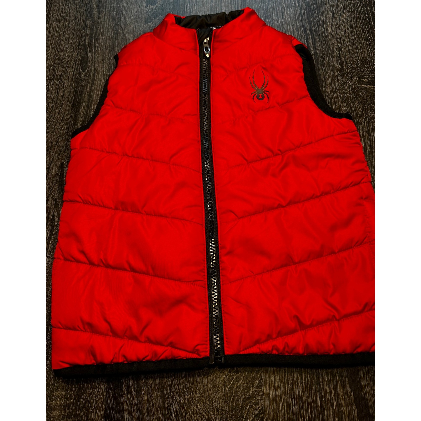 Spyder Kids Red Puffer Vest Full Zip Quilted Sleeveless Jacket 4t Winter